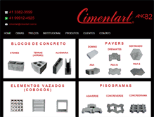 Tablet Screenshot of cimentart.com.br